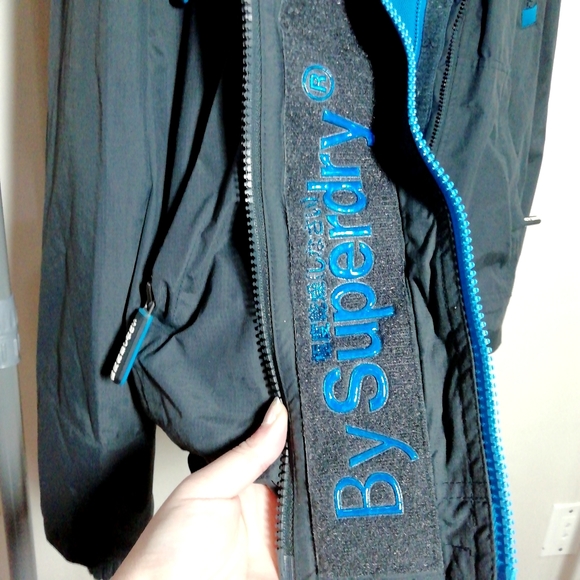 Superdry Wind Attacker Jacket (grey and blue) - Picture 9 of 12